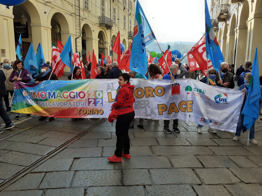 Immagini del Primo Maggio a Torino